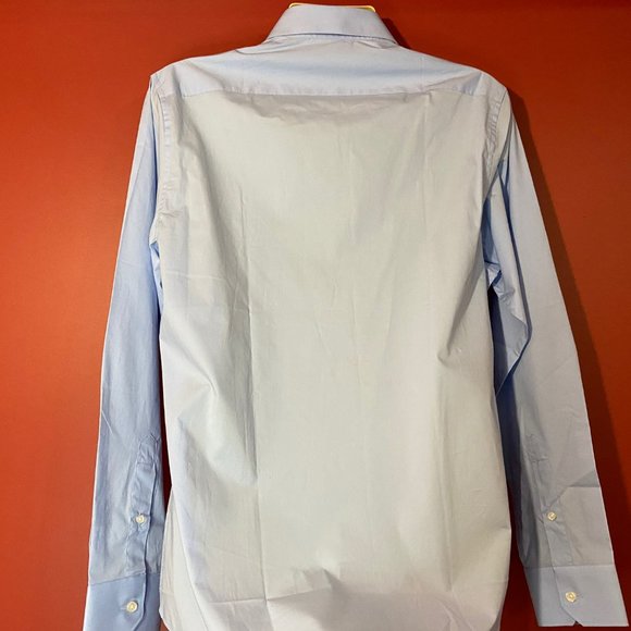 Roberto Cavalli Men's Light Blue Monogram Embroidered Shirt - NWT - Picture 4 of 5